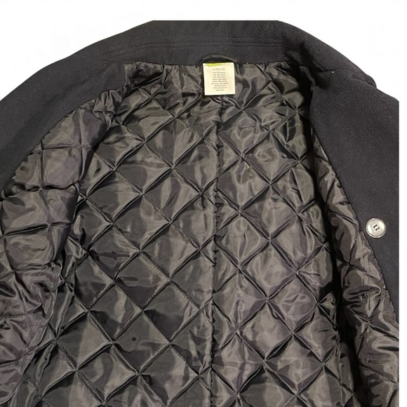 Children's Pea Coat Navy Crazy 8 Double Breasted Pockets Quilted Dressy Sz 10-12 - Picture 2 of 5